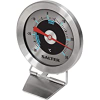 Salter 517 SSCR Termómetro analógico para congelador-frigorífico- Acero Inoxidable- Plata- 2.5 x 6.2 x 8.5 cm